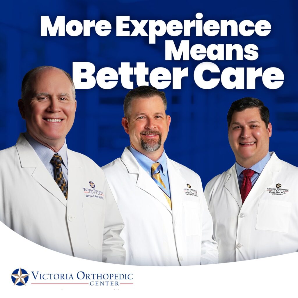 The three doctors at Victoria Orthopedic Center.